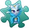 Crystal Orchid's costumed Puzzle Piece