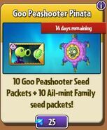Goo Peashooter piñata in the store