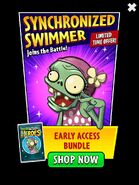 Synchronized Swimmer on the advertisement for the Early Access Bundle