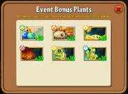 Event Bonus Plants