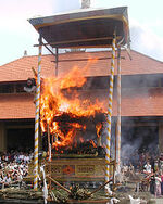An example of a ritual pyre