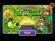 A Buckethead Zombie in its Luck O' the Zombie costume in the advertisement of Luck O' the Zombie 2019