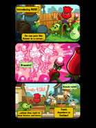 The comic strip that appears when the player receives Rose