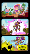 The comic strip that appears when the player receives Rustbolt