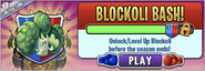 Blockoli in an advertisement for Blockoli Bash! in Arena
