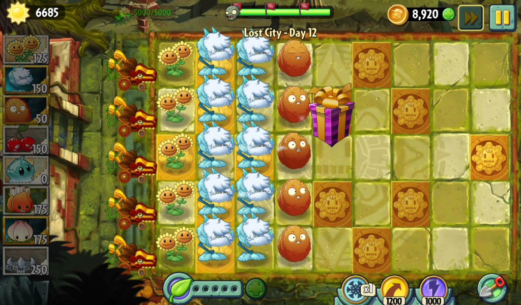 plants vs zombies 2 lost city day 12