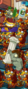 Roman Caesar Zombie rising the pillar