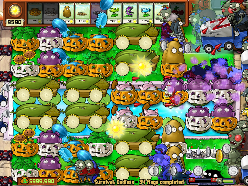 pumpkin plants vs zombies