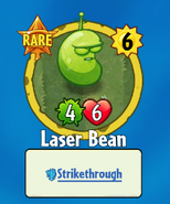 The player receiving Laser Bean from a Premium Pack