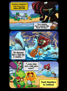 The first comic strip with the theme of Neptuna in the mission "Attack of the Tentacles!"