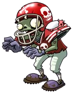 Unknown version of what seems like Football Zombie, possibly became All-Star Zombie.