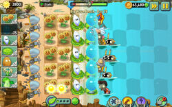 Big Wave Beach - Day 28, Plants vs. Zombies Wiki