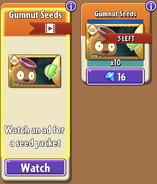 Gumnut's seeds in the store