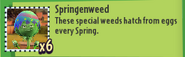 Springenweed's stickerbook description