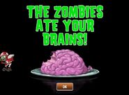 All-Star Zombie eating the player's brains