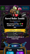 Barrel Roller Zombie's statistics