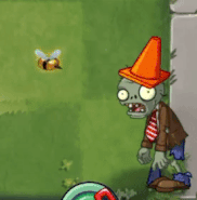 Bee disappearing after attacking (animated)