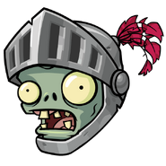 Knight Zombie's head