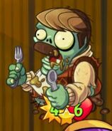 Overstuffed Zombie with the Frenzy trait