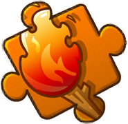 Burning Torch Puzzle Piece