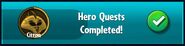 Citron's Hero Quests completed