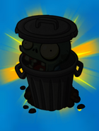 Trash Can Zombie's silhouette