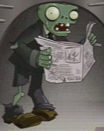 A younger version of Newspaper Zombie