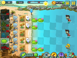 Big Wave Beach - Day 28, Plants vs. Zombies Wiki