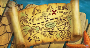 The Pirate Seas note, which is a map