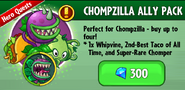 Chomper on Chompzilla's Ally Pack