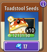 Toadstool's seeds in the store (10.7.2)