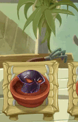 Doom-shroom being watered (animated)