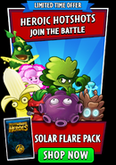 Pineclone in an advertisement for Solar Flare Pack