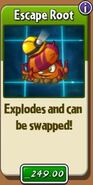 Escape Root with its costume in the store