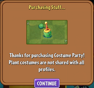 Purchasing Cabbage-pult's costume (11.3.1)