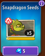 Snapdragon's seeds in the store (10.9.1)