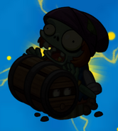 Barrel Roller Zombie's silhouette