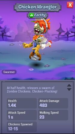 Plants vs. Zombies 2: Chicken Wrangler Zombie