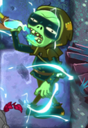 A level 2 Rogue Zombie about to drink his potion