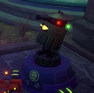 Hide-n-Shoot Bot seen from the side