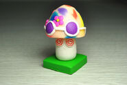 A costumed Hypno-shroom figure