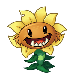 Primal Sunflower vs Sunflower Power-Up! in Plants vs Zombie 2 