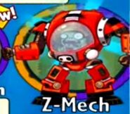 The player receiving Z-Mech from a Premium Pack (pre-1.2.11 update)