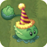 Cabbage-pult (red and yellow-striped party hat) ^^^