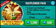 Twin Sunflower on the advertisement for the Mayflower Pack