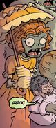 Parasol Zombie with an orange dress and parasol in Plants vs. Zombies: Battle Extravagonzo