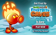 Frostbite Caves Part 2 featuring Fire Peashooter