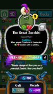 The Great Zucchini's statistics