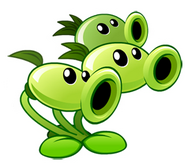 Concept art of Threepeater in Plants vs. Zombies 2