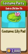 Lily Pad's costume in the store